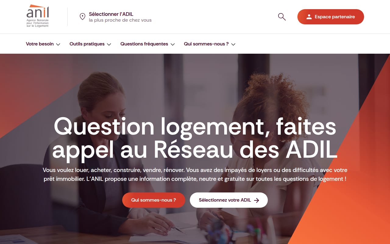 Capture d’écran de ADIL (conseil logement) (1 sur 4)