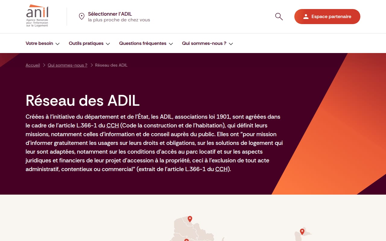 Capture d’écran de ADIL (conseil logement) (3 sur 4)