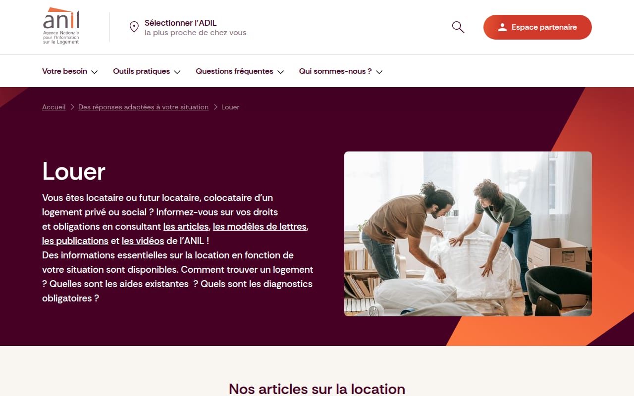 Capture d’écran de ADIL (conseil logement) (4 sur 4)