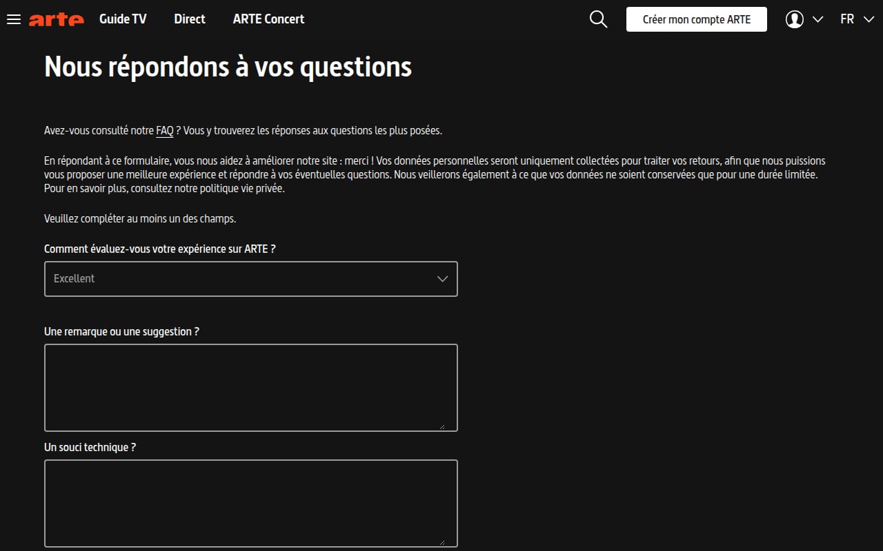 Capture d’écran de ARTE.tv (1 sur 4)