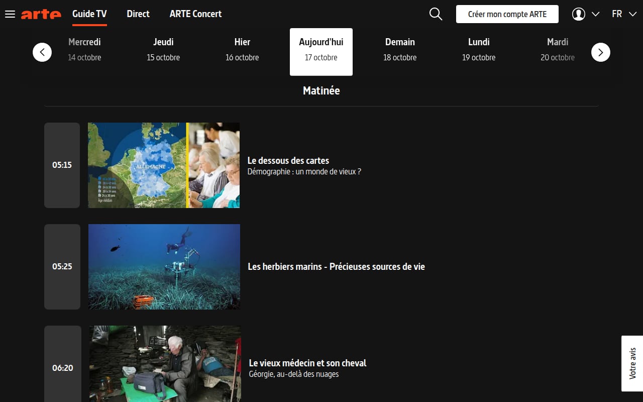 Capture d’écran de ARTE.tv (3 sur 4)