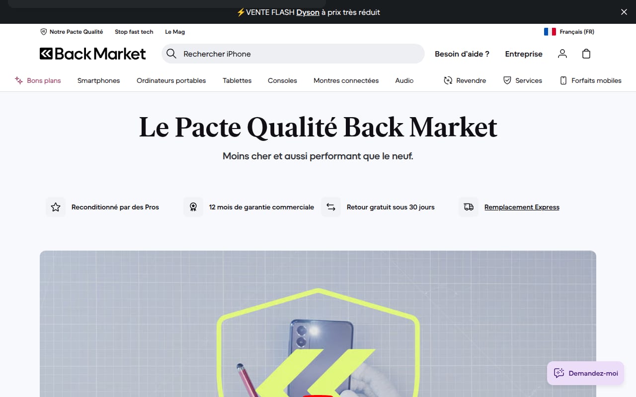 Capture d’écran de Back Market (3 sur 4)