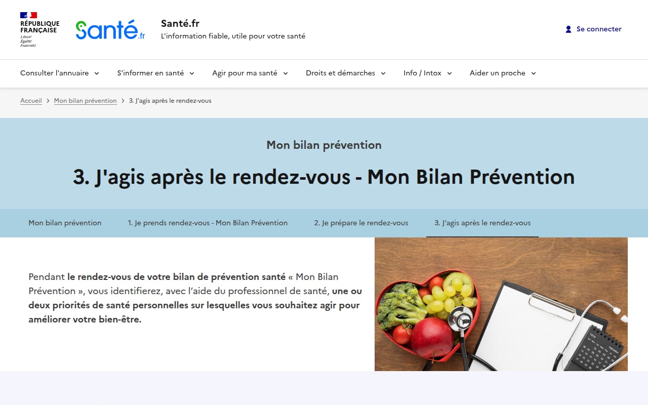Capture d’écran de CeGIDD (dépistage gratuit) (2 sur 4)
