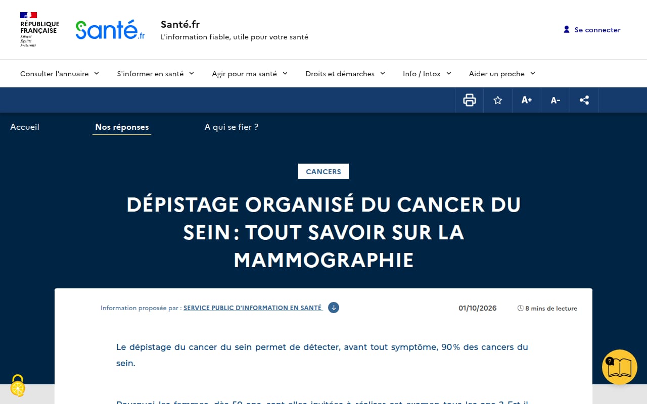 Capture d’écran de CeGIDD (dépistage gratuit) (3 sur 4)