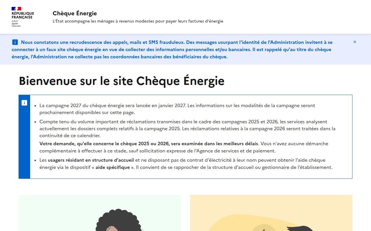 Capture d’écran de Chèque énergie (1 sur 4)