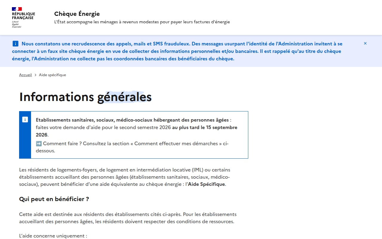 Capture d’écran de Chèque énergie (4 sur 4)