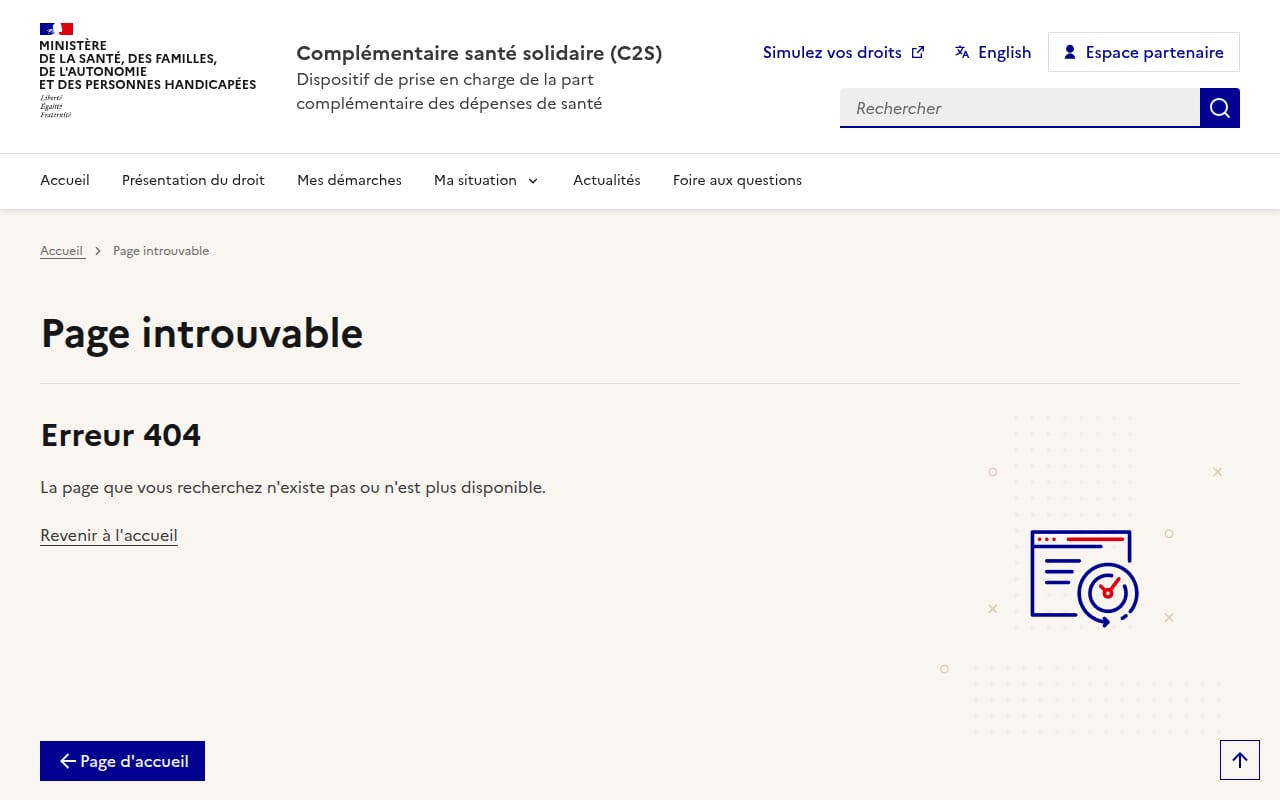 Capture d’écran de Complémentaire santé solidaire (C2S) (4 sur 4)
