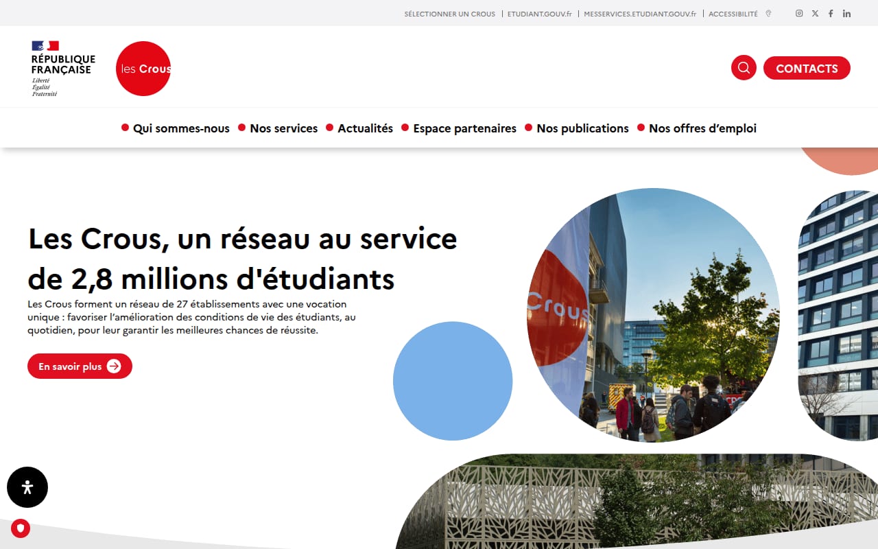 Capture d’écran de Restaurants universitaires (Crous) (1 sur 4)