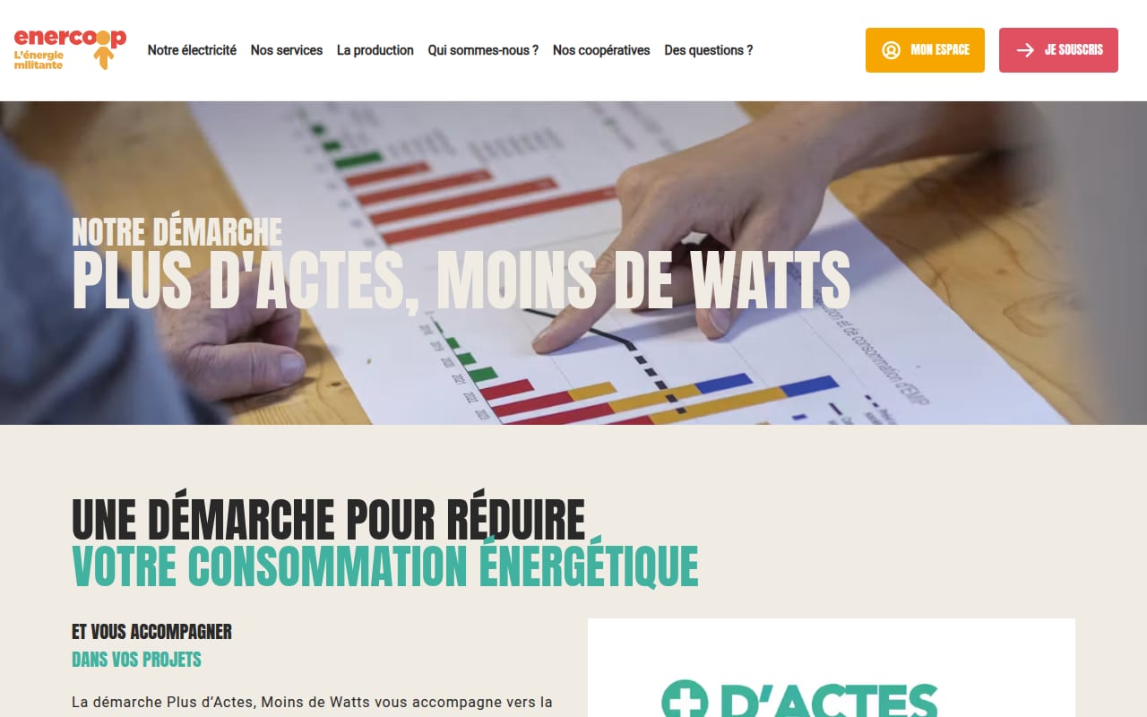 Capture d’écran de Enercoop (électricité coopérative) (3 sur 4)