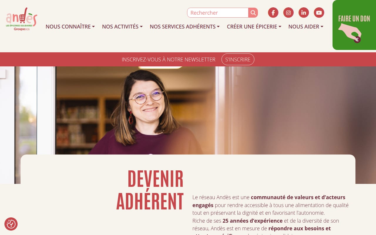 Capture d’écran de Épiceries solidaires (réseau ANDES) (4 sur 4)