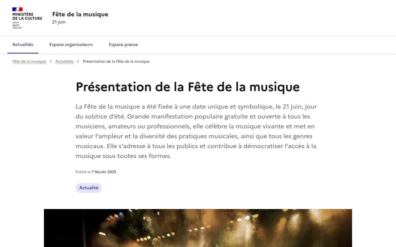 Capture d’écran de Fête de la musique (3 sur 4)