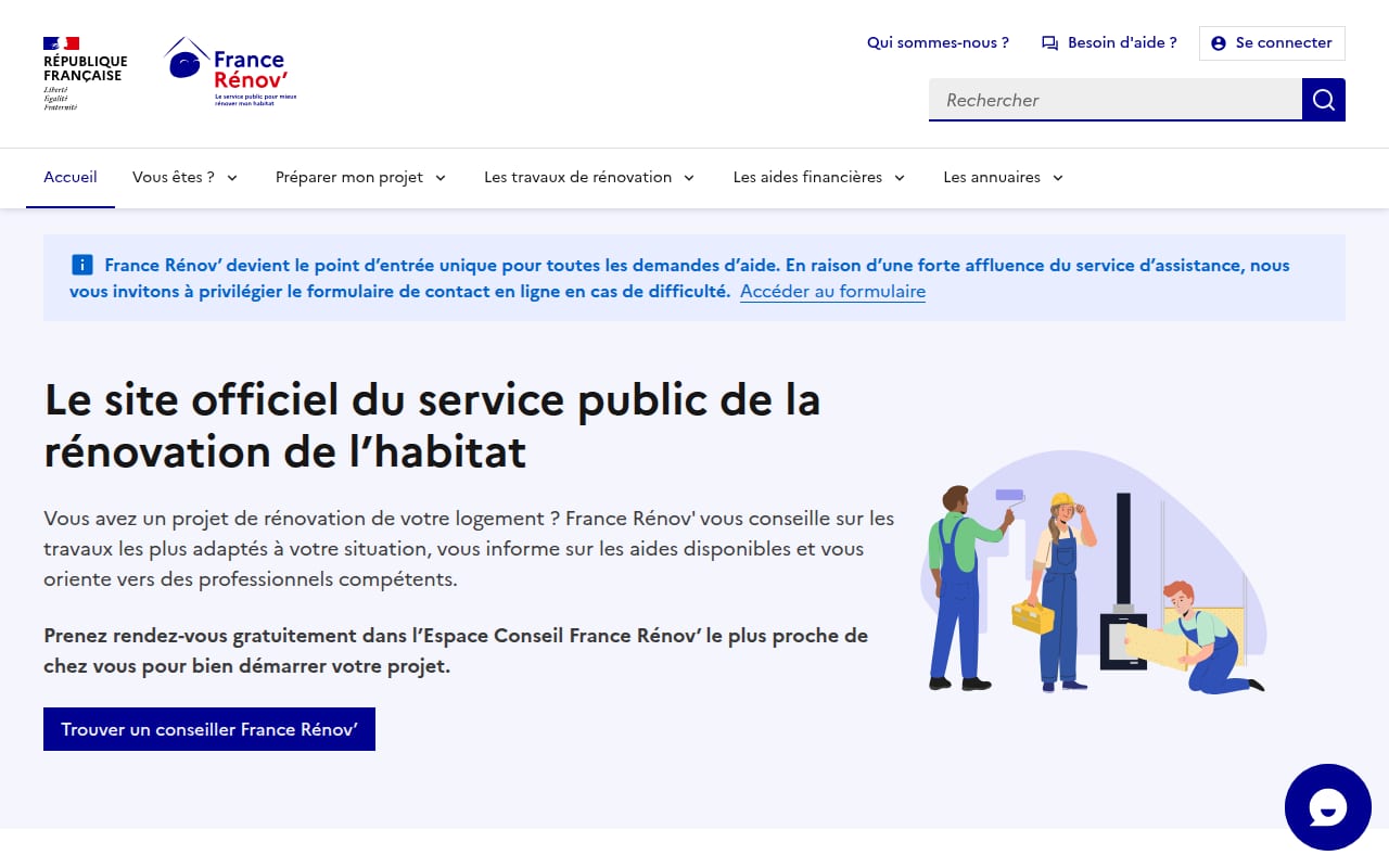 Capture d’écran de France Rénov' (1 sur 4)