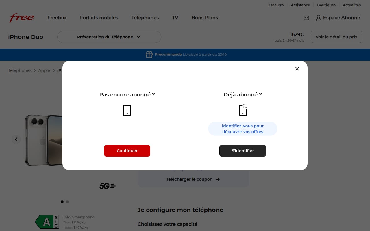 Capture d’écran de Forfait Free à 2 € (3 sur 4)