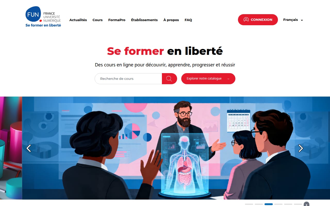 Capture d’écran de FUN MOOC (1 sur 4)