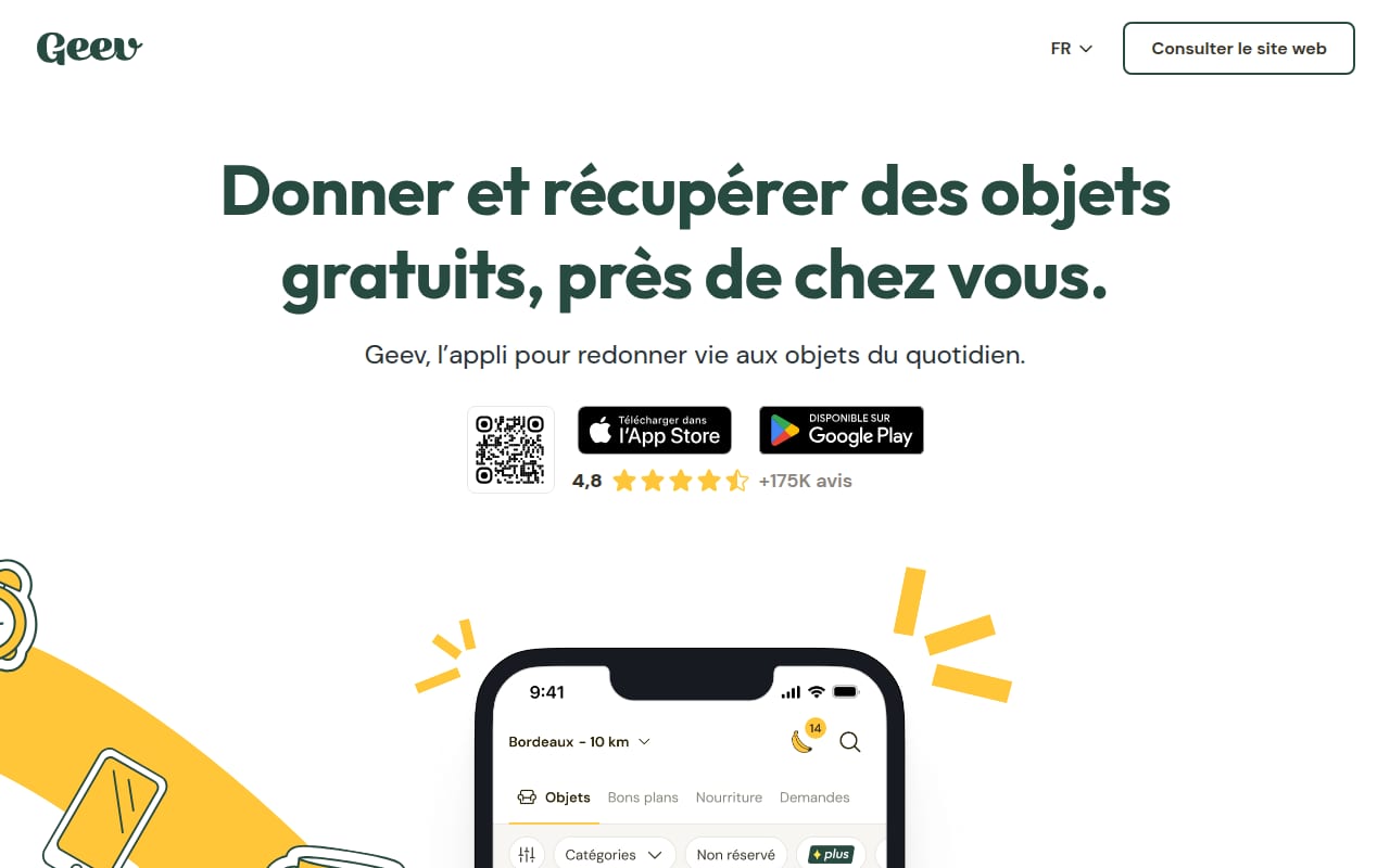 Capture d’écran de Geev (1 sur 4)