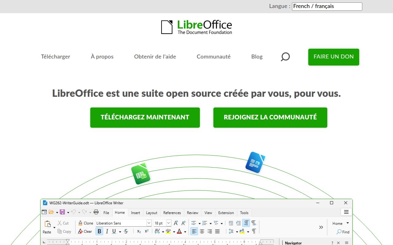 Capture d’écran de LibreOffice (1 sur 4)