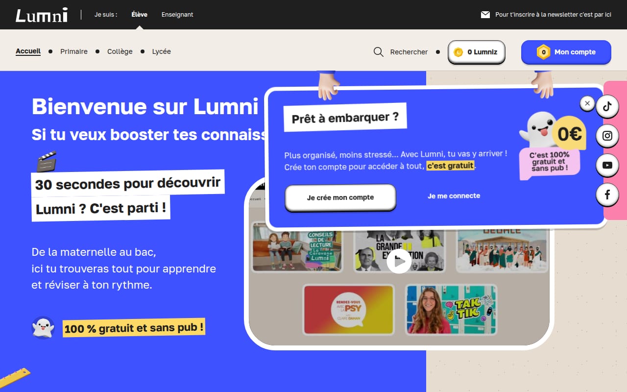 Capture d’écran de Lumni (1 sur 4)