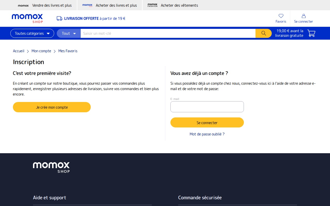 Capture d’écran de momox shop (3 sur 4)