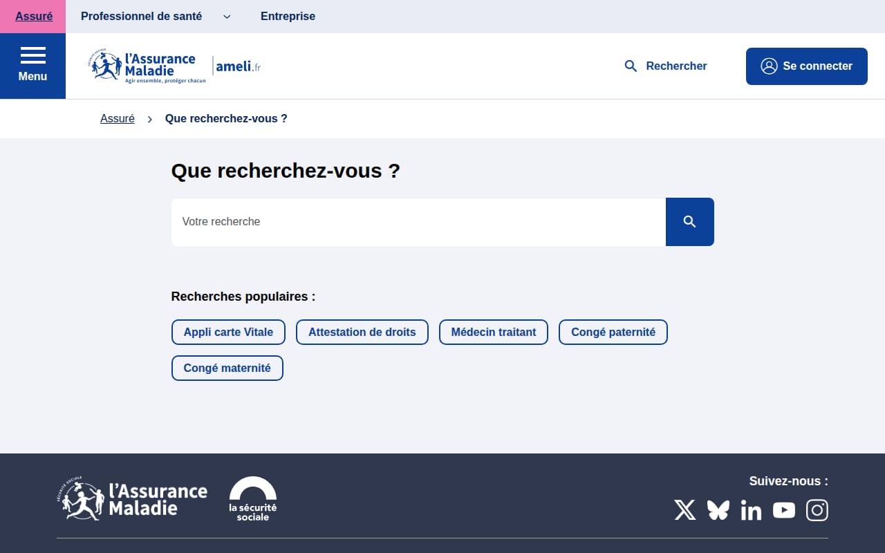 Capture d’écran de Mon bilan prévention (2 sur 4)