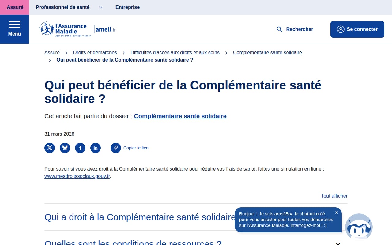 Capture d’écran de Mon bilan prévention (4 sur 4)