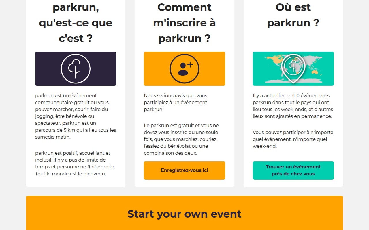 Capture d’écran de parkrun (3 sur 4)