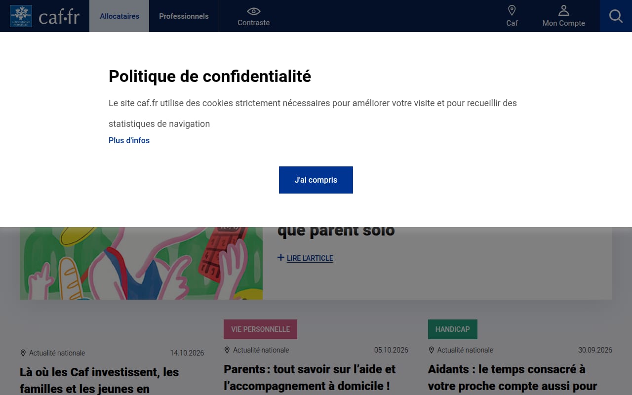 Capture d’écran de PMI (protection maternelle et infantile) (2 sur 2)