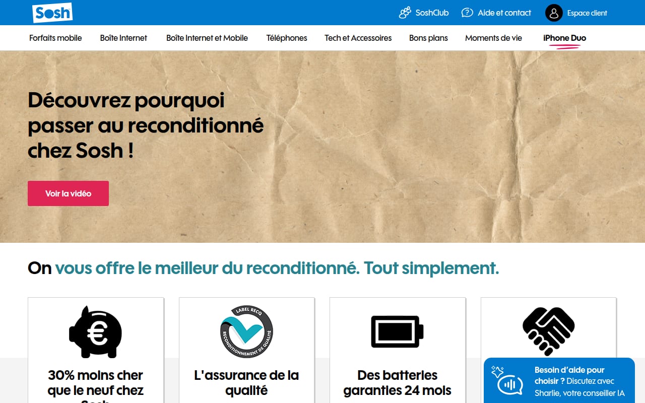 Capture d’écran de Sosh (4 sur 4)