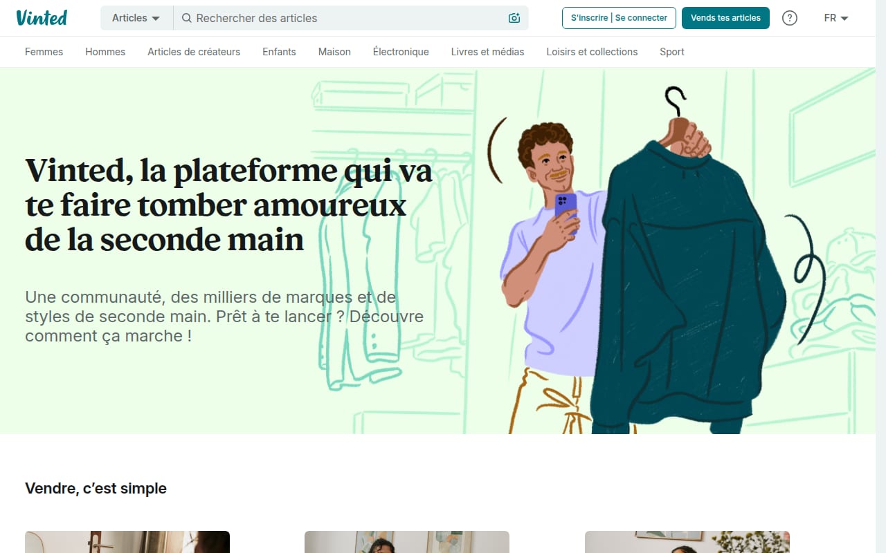 Capture d’écran de Vinted (2 sur 4)