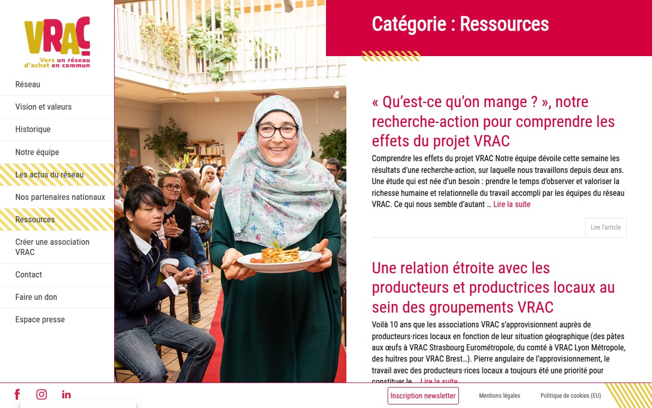 Capture d’écran de VRAC (achats groupés bio) (3 sur 4)