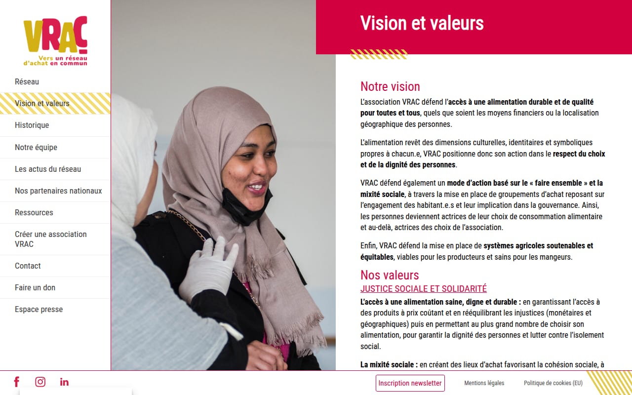 Capture d’écran de VRAC (achats groupés bio) (4 sur 4)